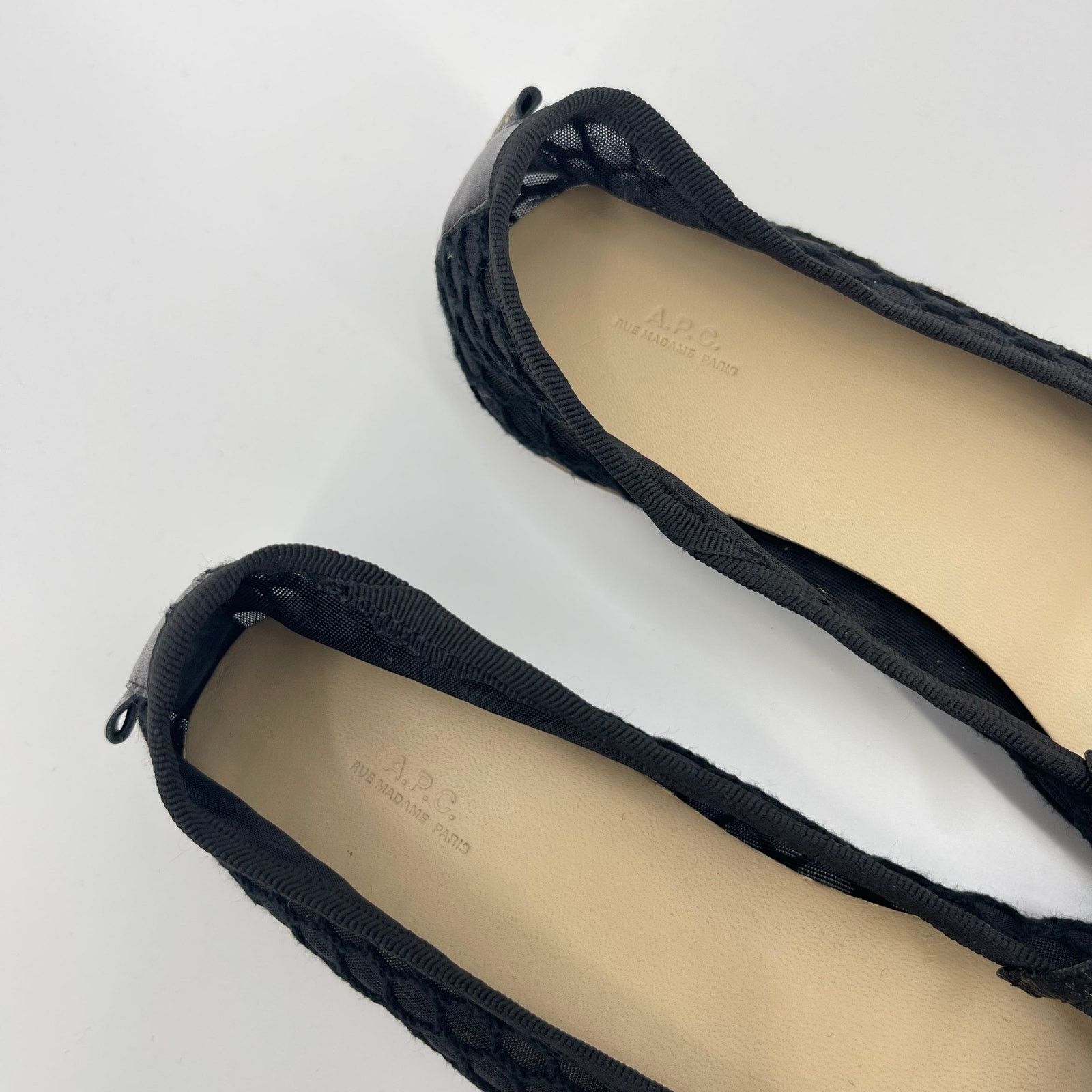 A.P.C. A.P.C. | Black Mesh Swan Ballet Mary Jane Flats 37 Size US 7 / IT 37 - 6 Thumbnail