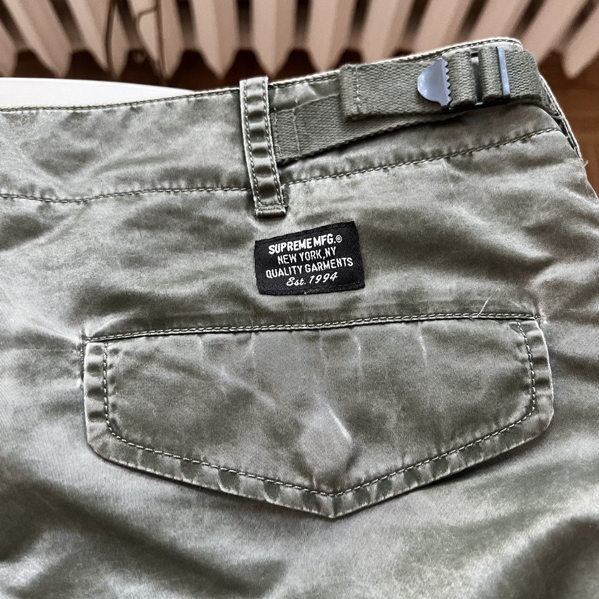 Supreme Supreme Washed Flight Satin Cargo Pant green L Size US 34 / EU 50 - 9 Thumbnail