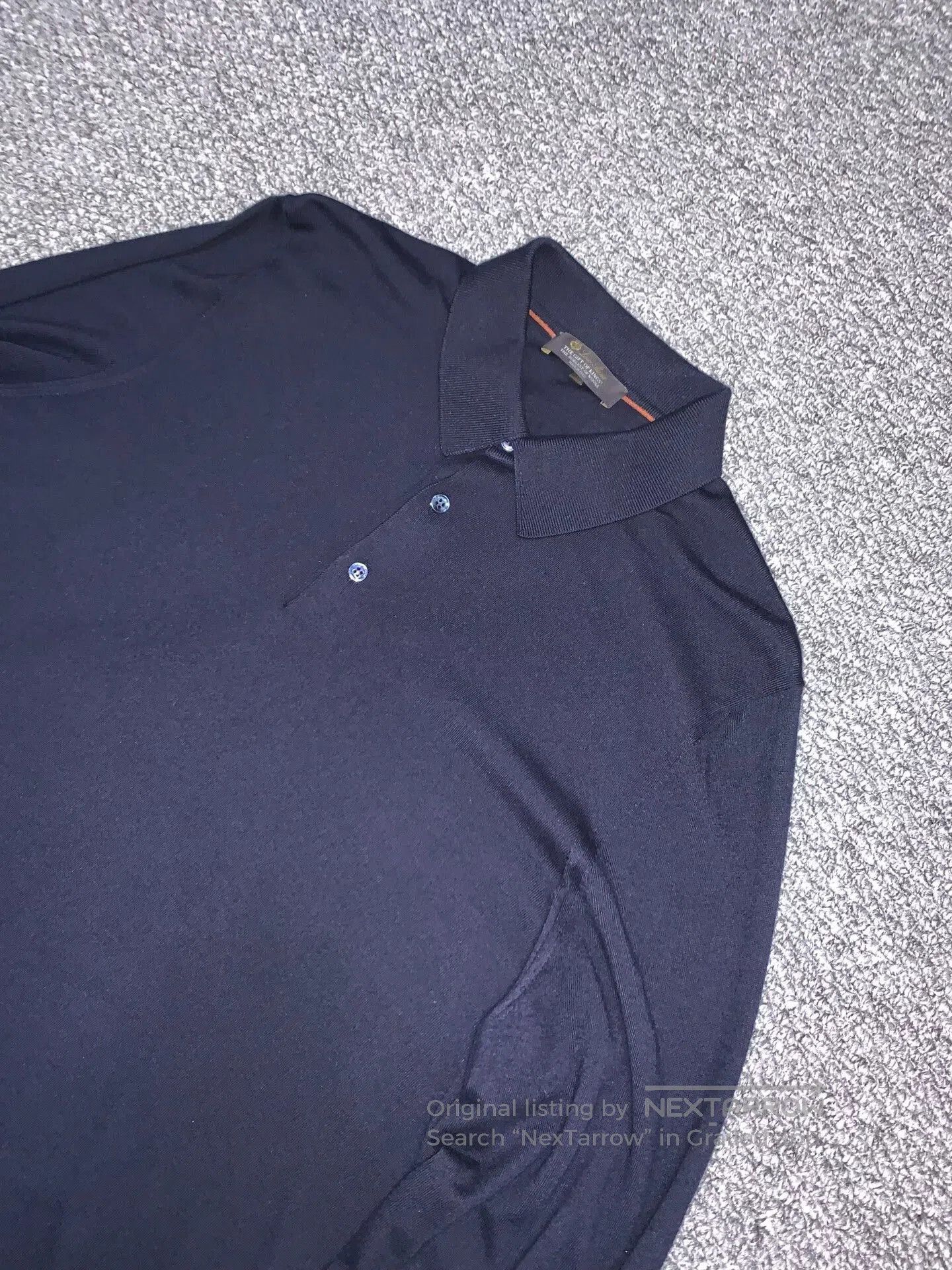 Loro Piana Loro Piana GOK King's Gift Long Sleeve Polo. Size US XL / EU 56 / 4 - 2 Thumbnail