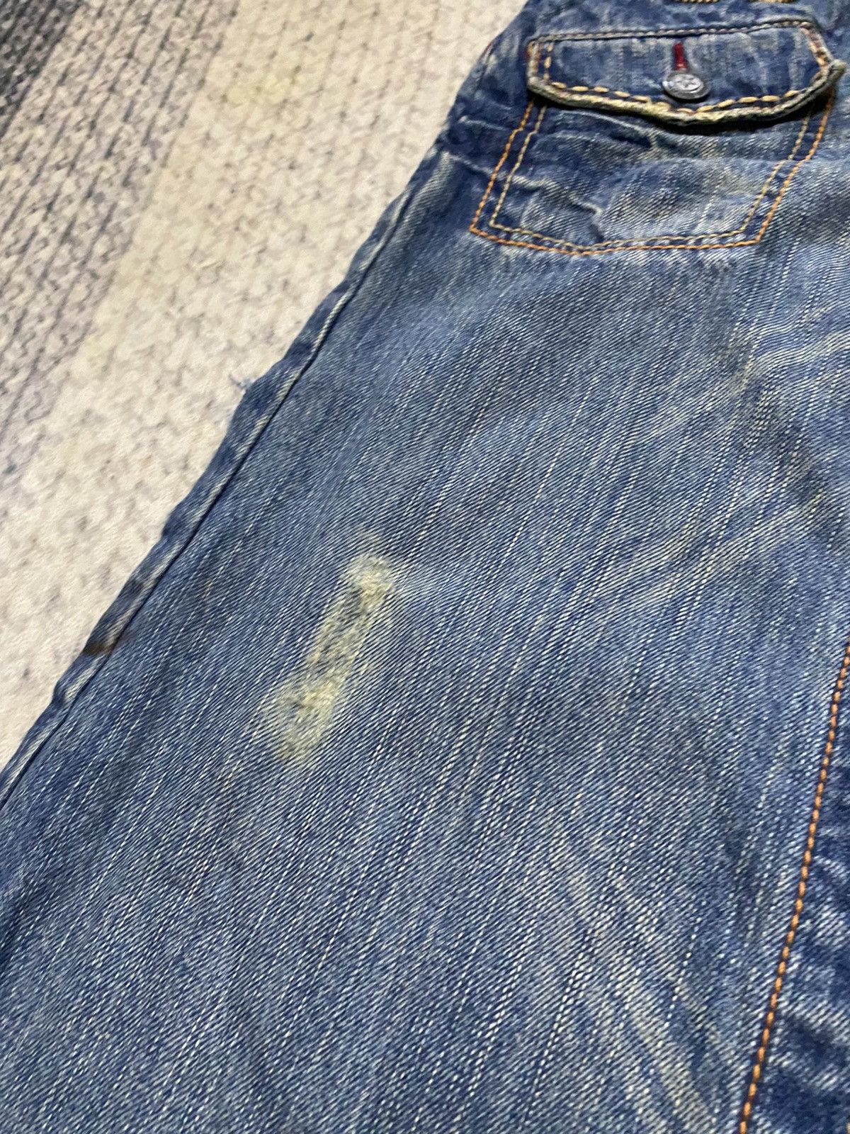 Japanese Brand True Religion Design Flared Bell Bottom Distressed Jean Size US 29 - 13 Thumbnail