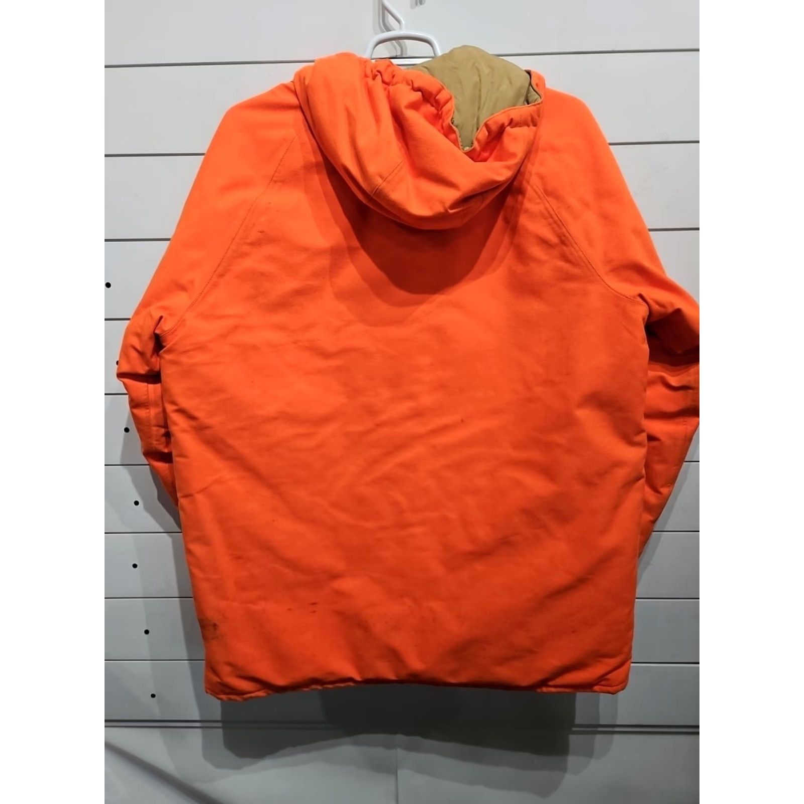 Vintage VTG Cabela's Hooded Mens Jacket Coat Blaze Orange Hunting MENS 2XL Size Orange Front Pockets Zip Snap Made in USA Size US XXL / EU 58 / 5 - 7 Thumbnail