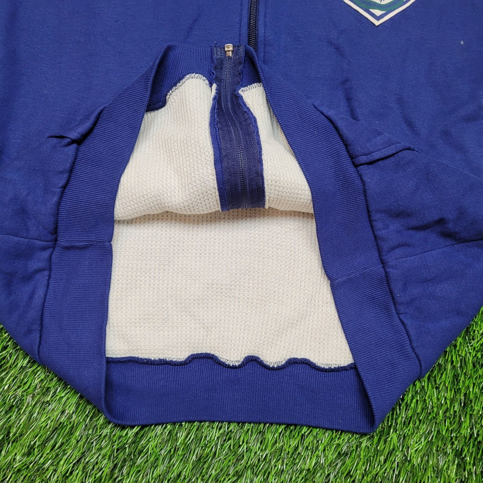 McGregor VTG McGregor Colorblock Raglan Zip Hoodie L Thermal Lined Size US L / EU 52-54 / 3 - 4 Thumbnail