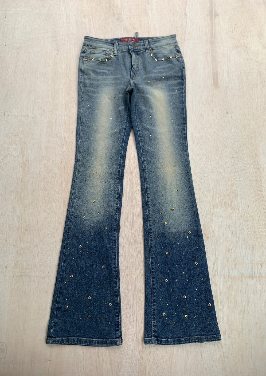 Hysteric Glamour × If Six Was Nine × Japanese Brand Flare C.O.X Cosmo Studded Jeans Bootcut Size US 28 / EU 44 - 1 Thumbnail