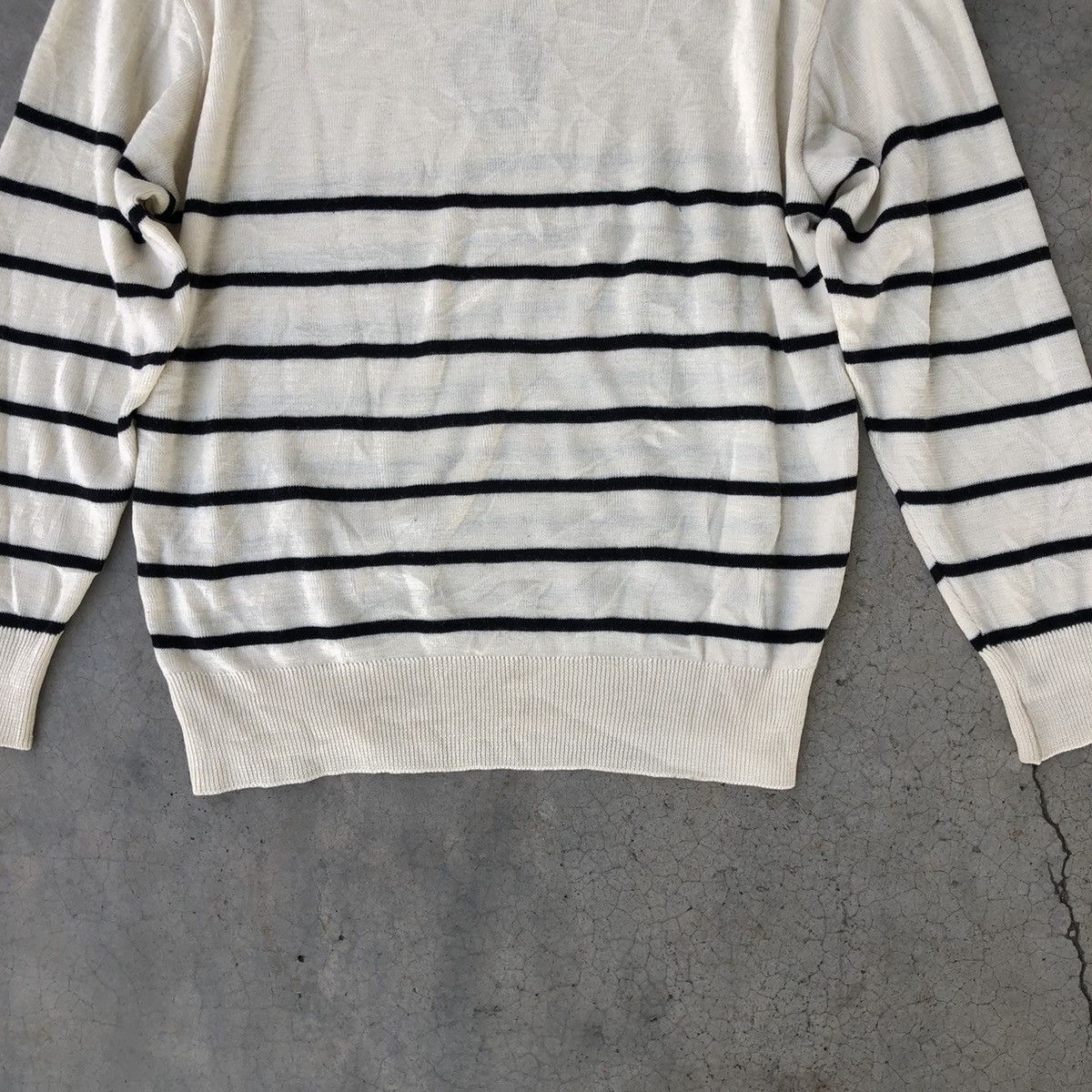 Aran Isles Knitwear 🔴Japanesebrand Unbrand Knitsweater Memeri Stripe Size US M / EU 48-50 / 2 - 13 Thumbnail