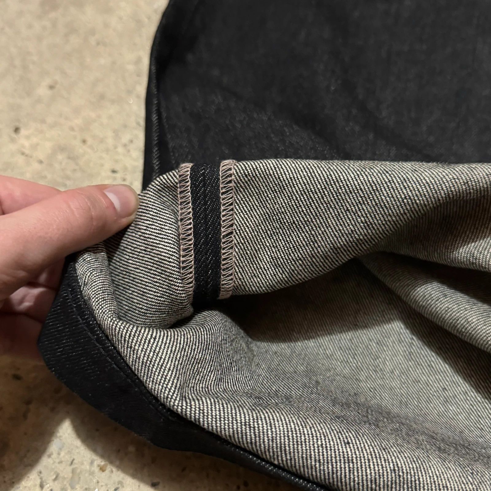 Other Raw denim selvage wide flared jeans Size 28" / US 6 / IT 42 - 3 Thumbnail