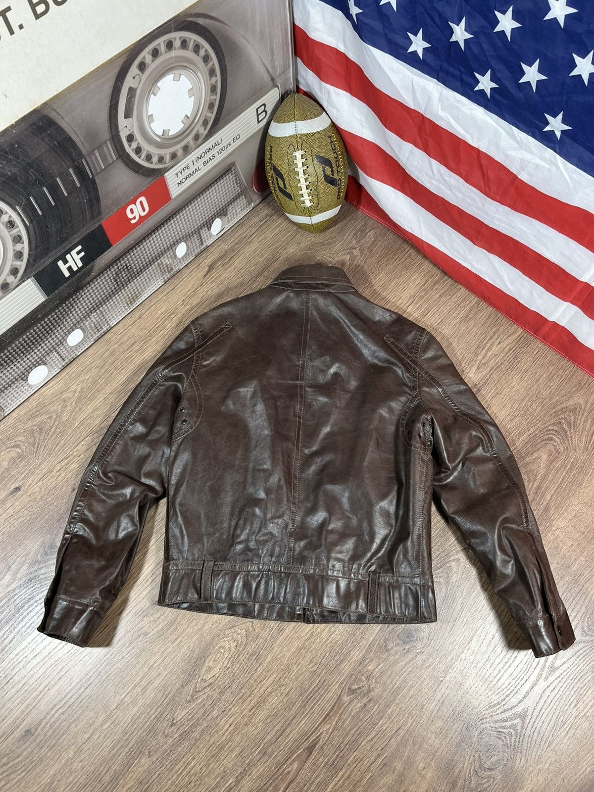 Hugo Boss Hugo Boss Nappa Brown Leather Bomber Rare Size US M / EU 48-50 / 2 - 17 Thumbnail