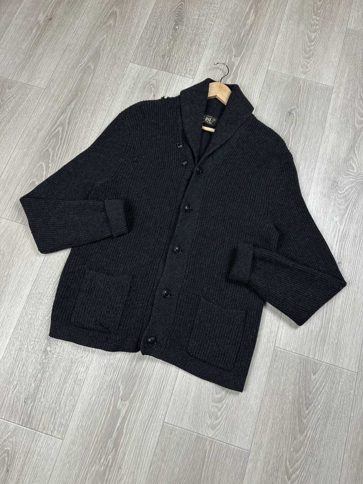 RRL Ralph Lauren RRL Ralph Lauren Cashmere Distressed Cardigan Sweater Size US XL / EU 56 / 4 - 3 Thumbnail