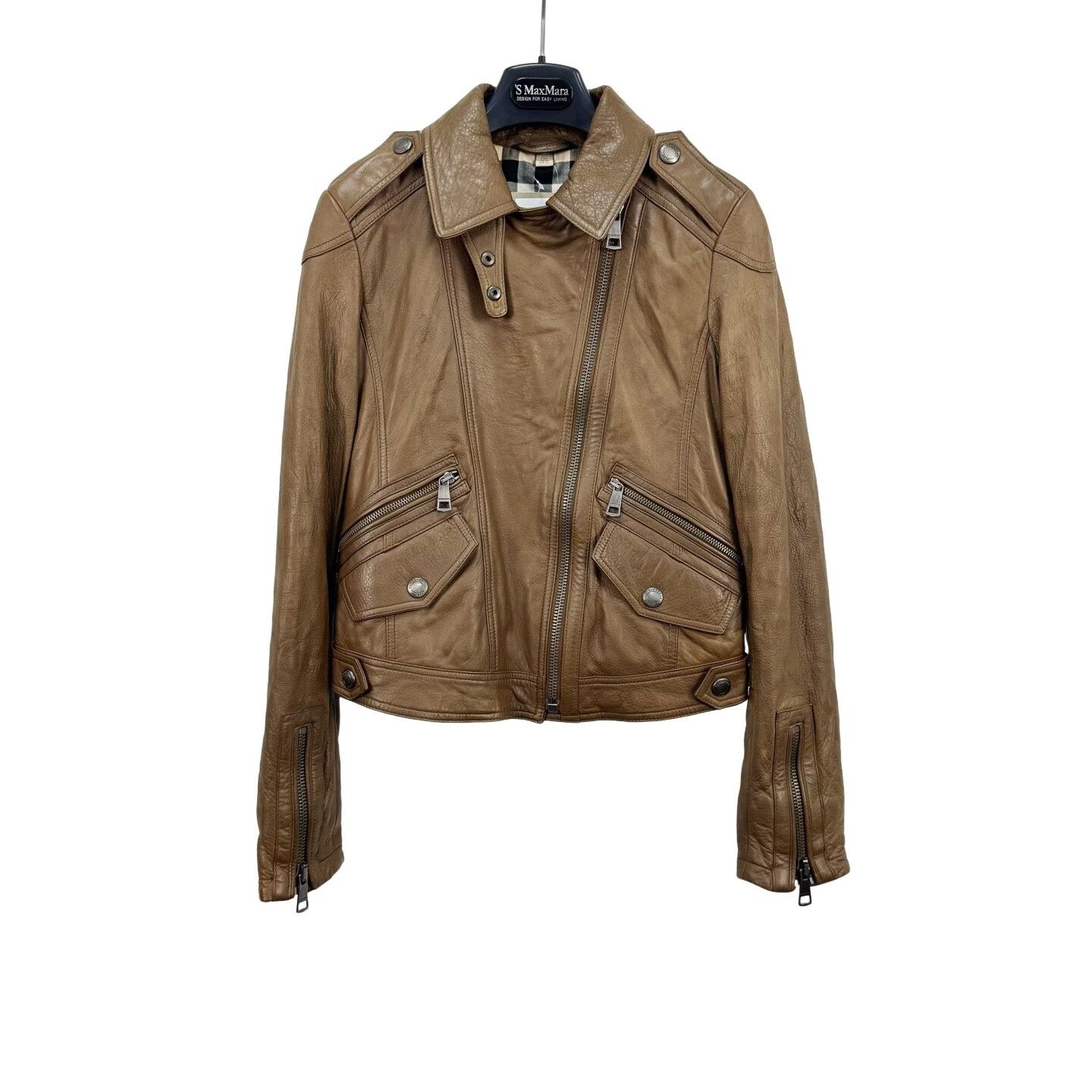 Burberry Burberry Brit Lambskin Quilted Leather Jacket UK 8 Size S / US 4 / IT 40 - 1 Thumbnail