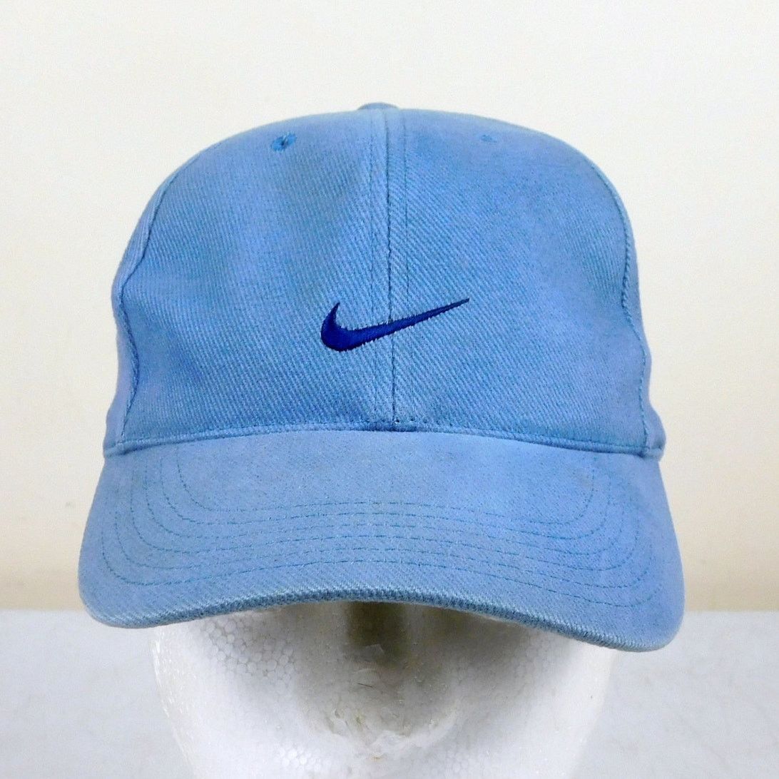 Nike 90s Nike Swoosh Logo Hat Blue Slight Fade Adjustable Size ONE SIZE - 1 Thumbnail