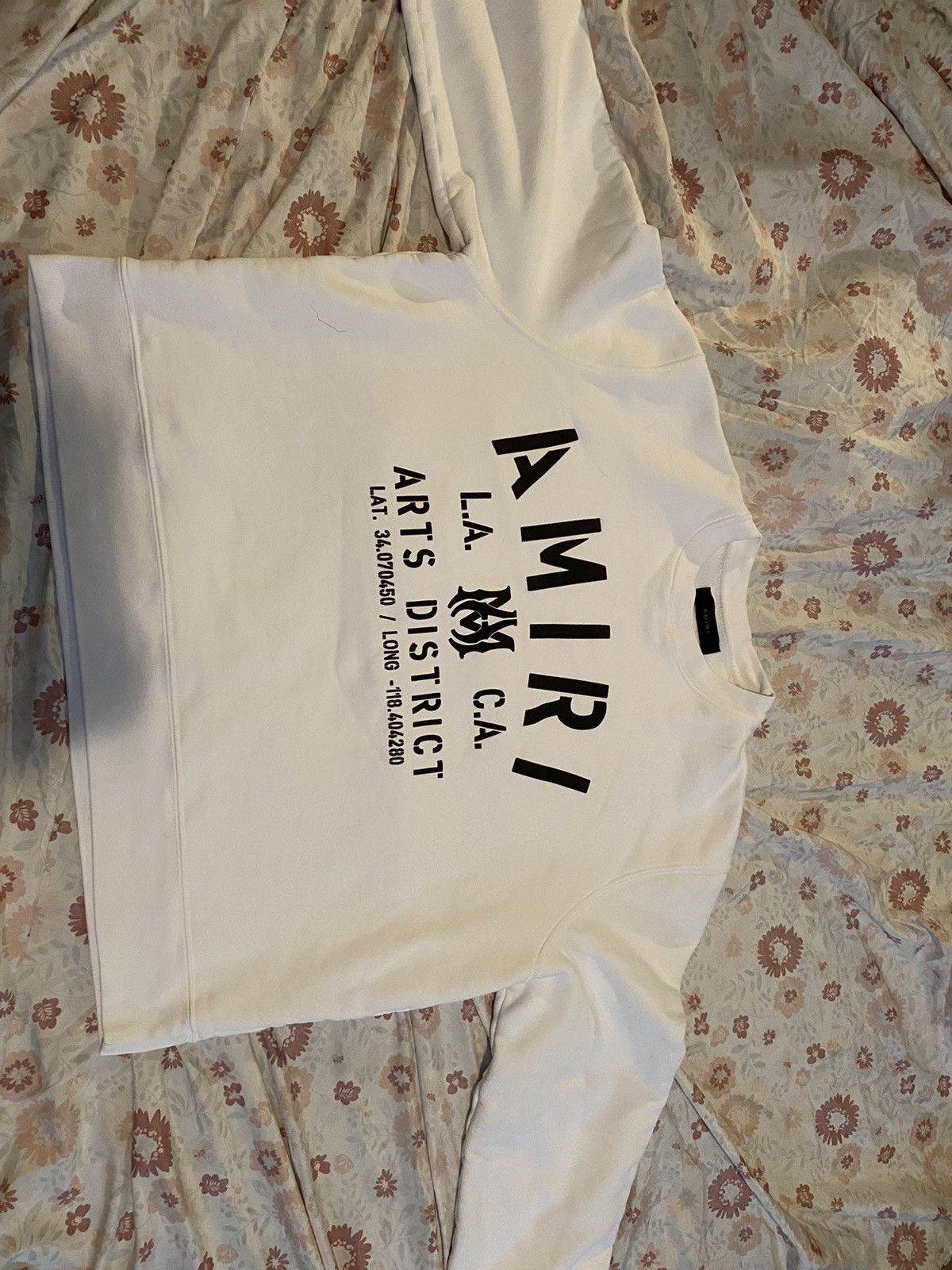 Amiri AMIRI Logo Printed Crewneck Size US XL / EU 56 / 4 - 1 Thumbnail