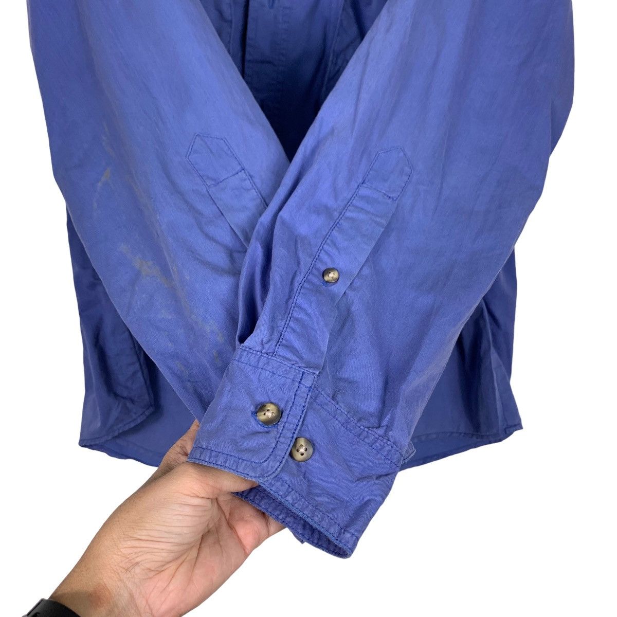 L.L. Bean L.L BEAN Blue Flannel / Button Up Shirt #0155-C8 Size US M / EU 48-50 / 2 - 14 Thumbnail