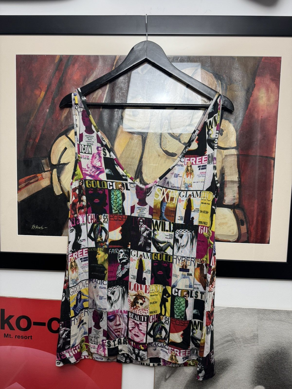 Miss Sixty Vintage Miss Sixty TankTop Oversize Fullprint Magazine Cover Size L / US 10 / IT 46 - 2 Thumbnail
