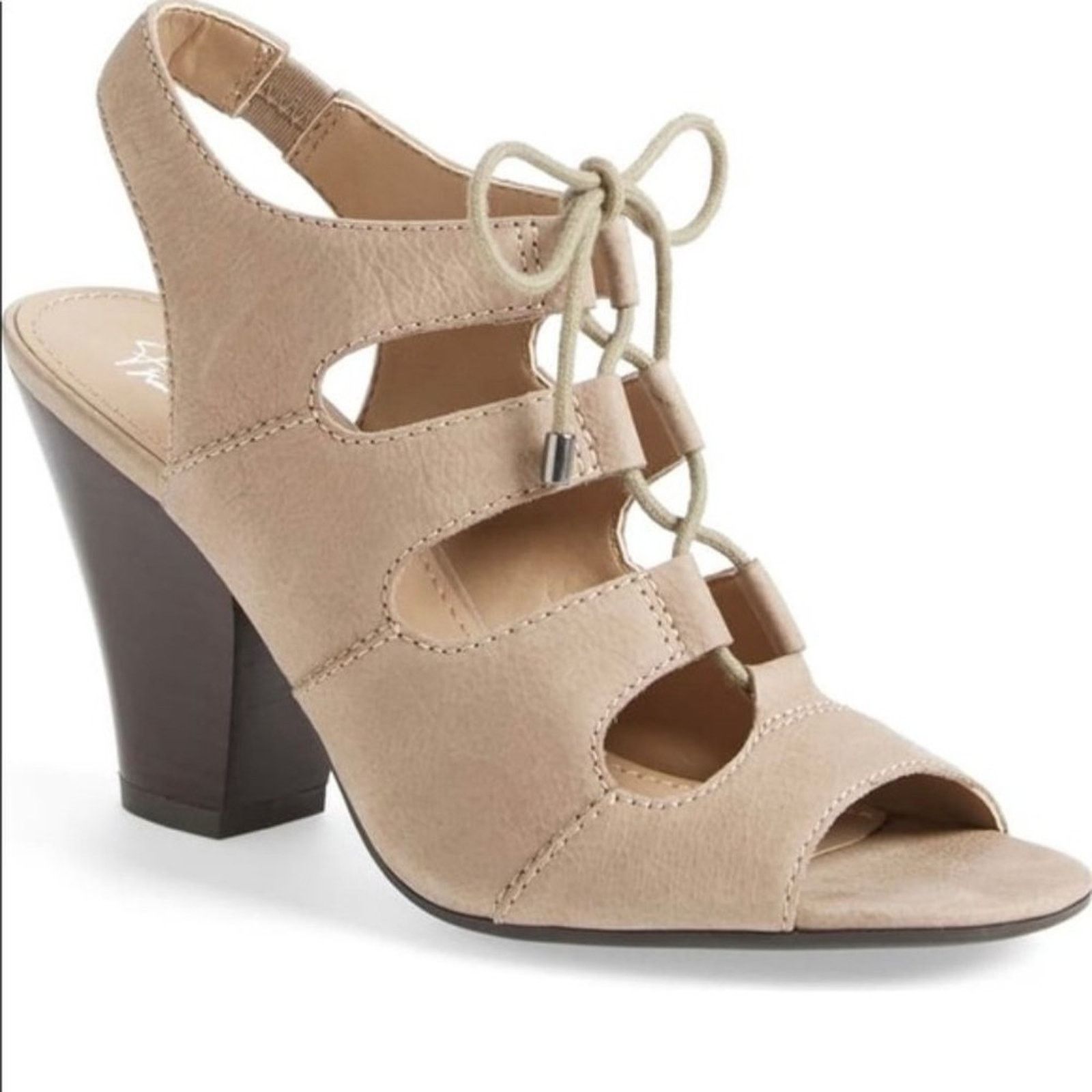 Franco Sarto Franco Sarto Talia Lace-Up Slingback Sandals 8.5 Size US 8.5 / IT 38.5 - 1 Thumbnail