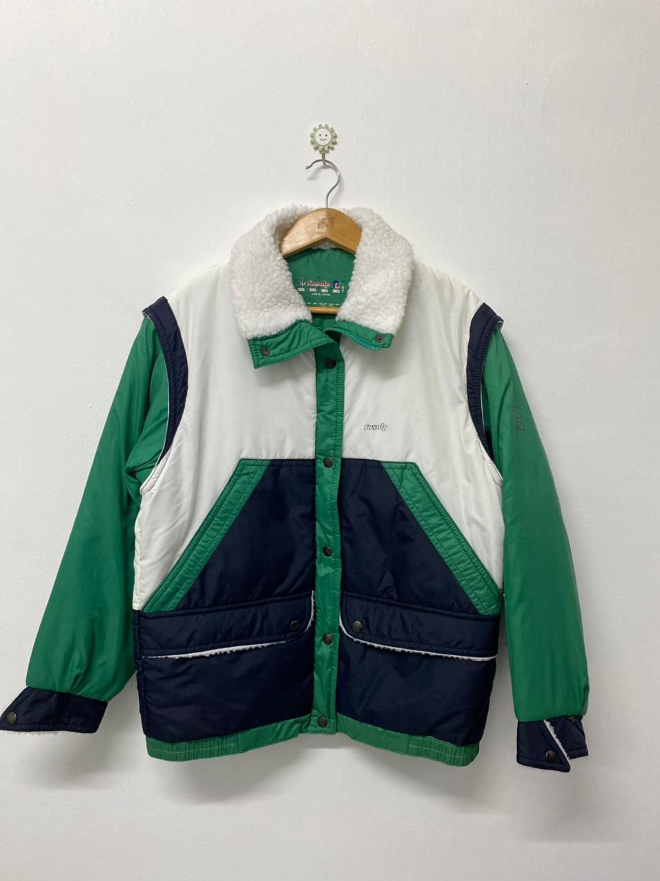 image of Avant Garde x Fusalp Vintage Fusalp Puffer Jacket Removeable Sleeves Nice Design (Size Medium)