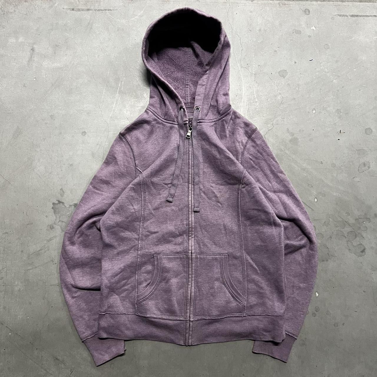 Vintage Crazy Vintage Y2K/2000s Blank Purple Zipup Hoodie! Size US M / EU 48-50 / 2 - 1 Thumbnail