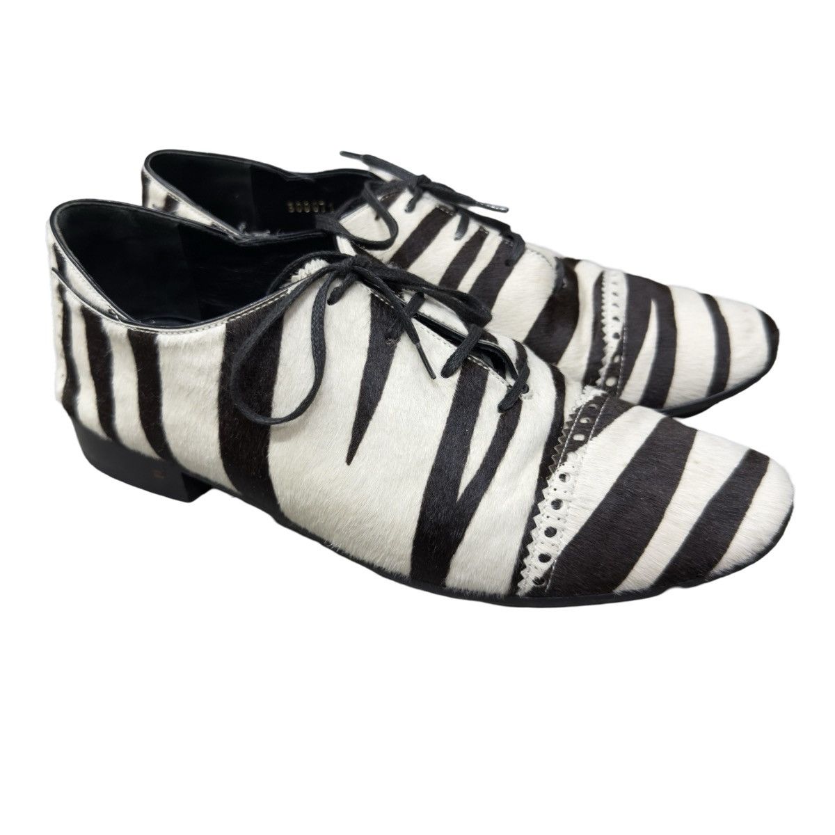 Balenciaga Balenciaga Nicolas Ghesquiere Pony Hair Leather Derby Size US 8.5 / EU 41-42 - 6 Thumbnail