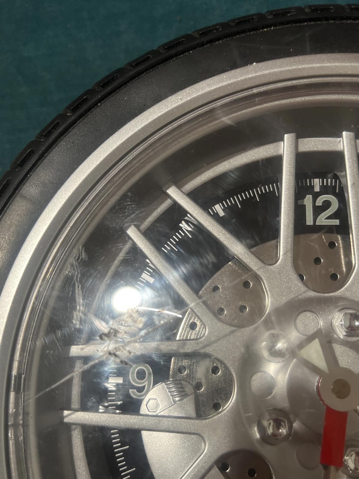 Other Sterling Quartz Wheel Clock (untested) Size ONE SIZE - 3 Thumbnail