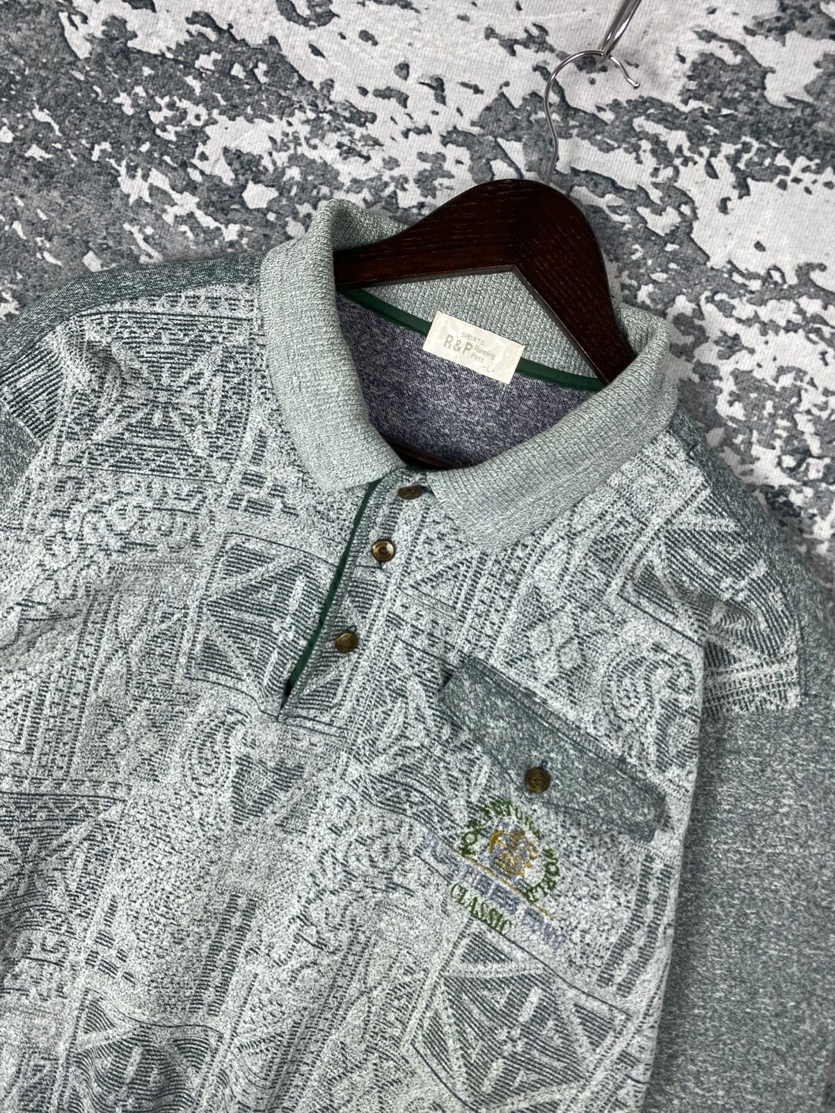 Japanese Brand Vintage Japanese Brand Half Button Sweatshirts Size US L / EU 52-54 / 3 - 2 Thumbnail