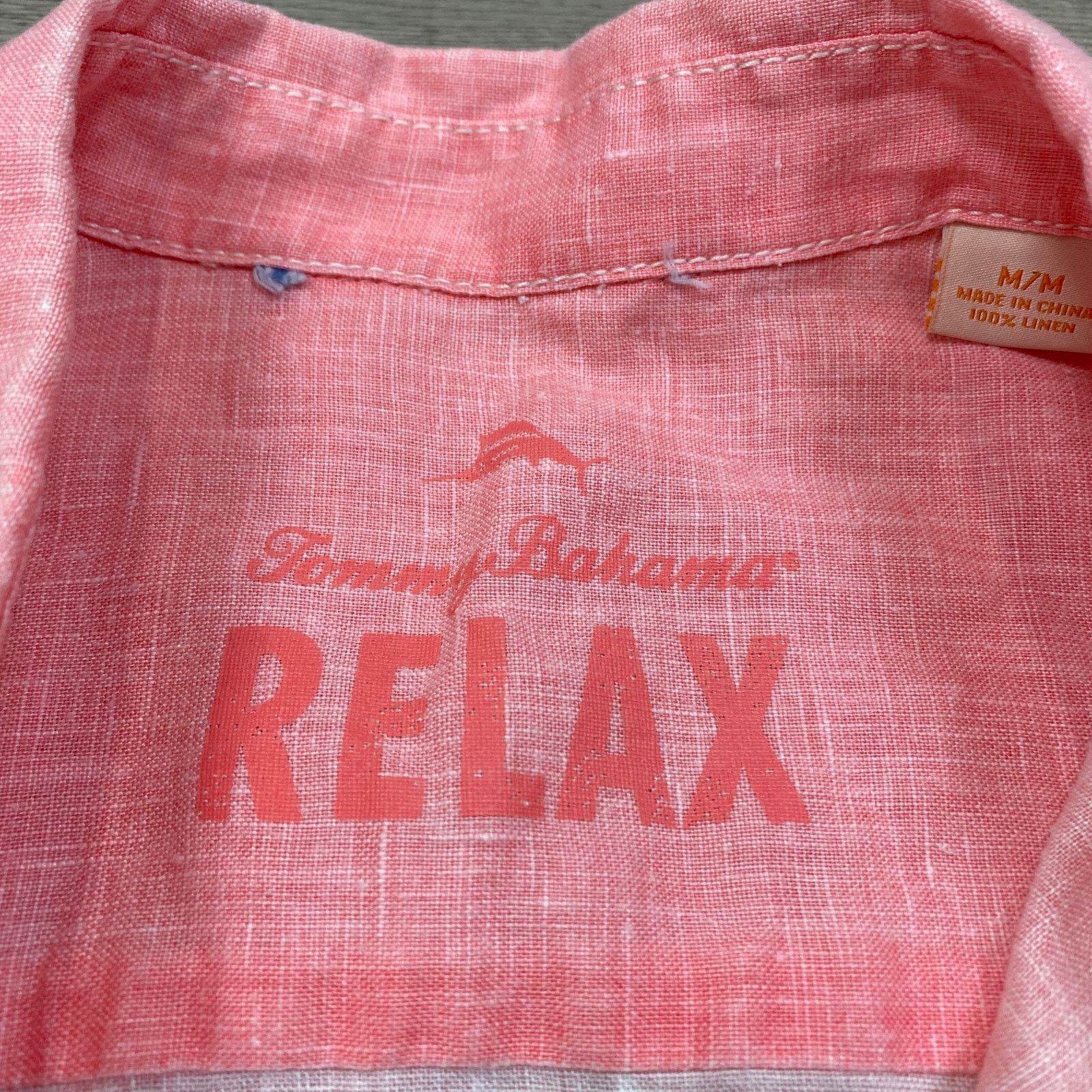Tommy Bahama Tommy Bahama Relax Linen Button Up Shirt Men's Medium Preppy Size US M / EU 48-50 / 2 - 4 Thumbnail
