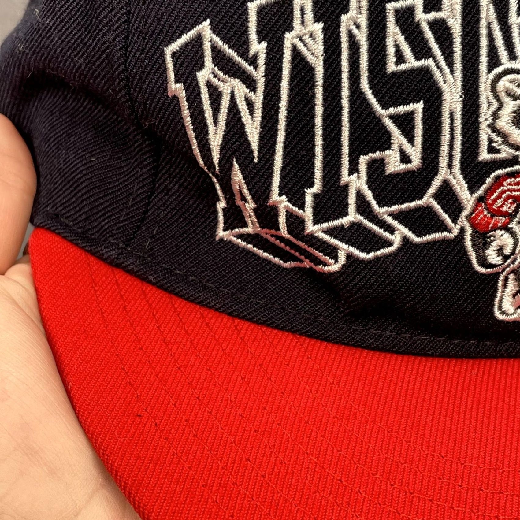 Zephyr Wisconsin Badgers Hat Cap Snap Back Blue Bucky Badger Mens Embroidered Size ONE SIZE - 3 Thumbnail