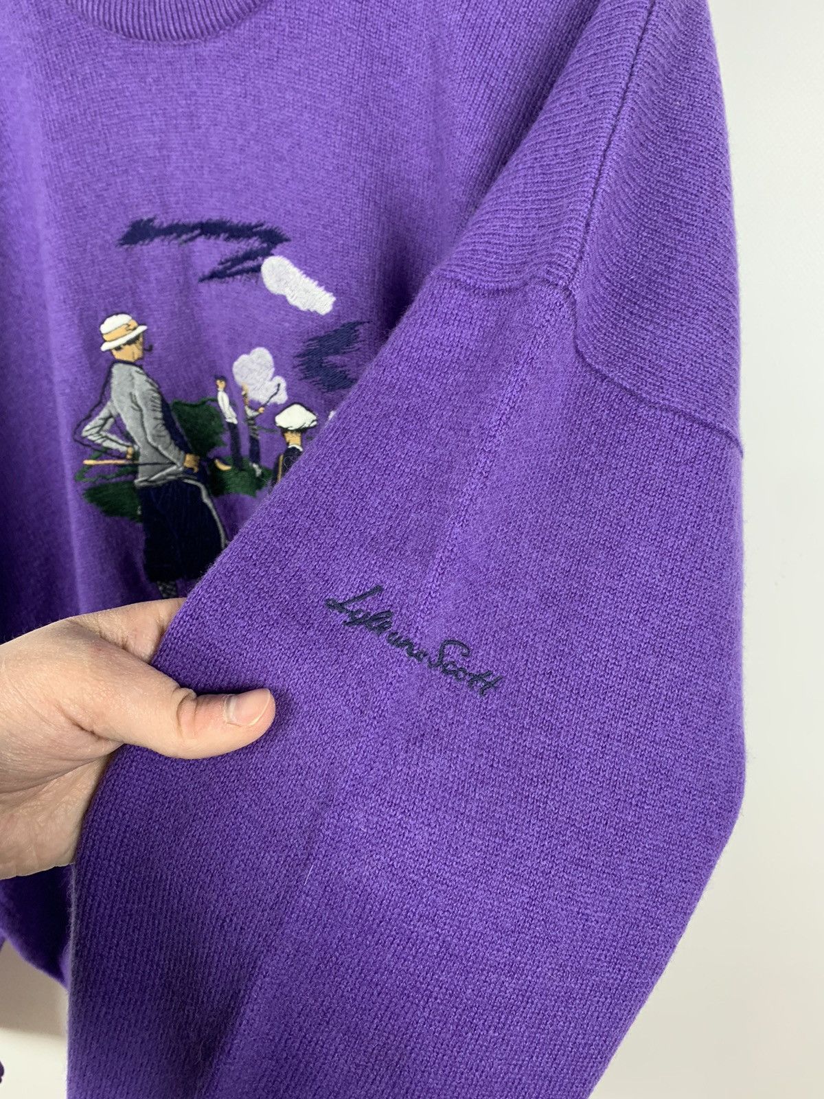 Lyle & Scott Vintage Lyle & Scott Wool Nature 3D Knit Sweater Size XL 90s Size US XL / EU 56 / 4 - 6 Thumbnail