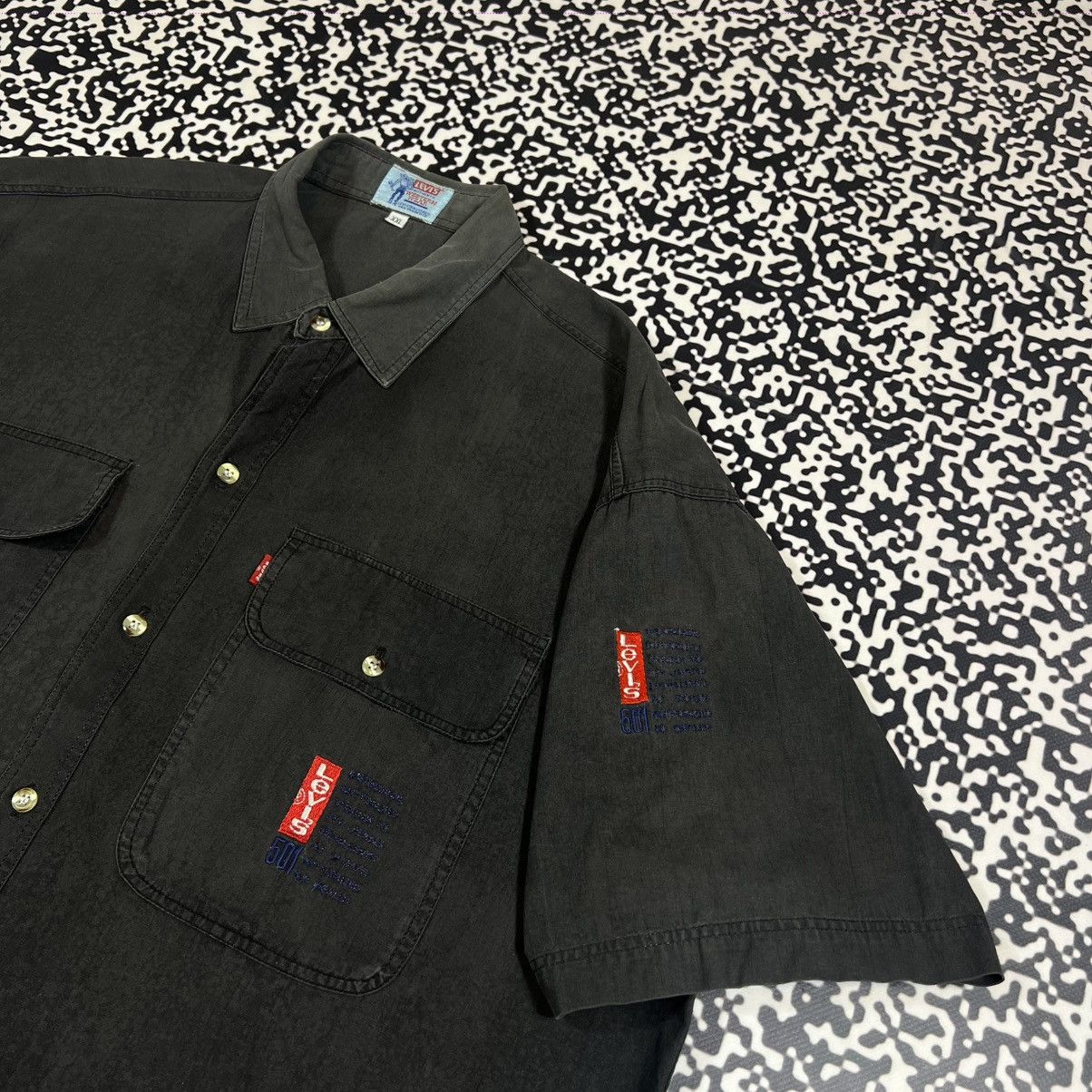 Levi's Vintage Clothing Vintage 80s Levis Western Shirt Faded Retro Casual Rare 90s Size US XXL / EU 58 / 5 - 6 Thumbnail