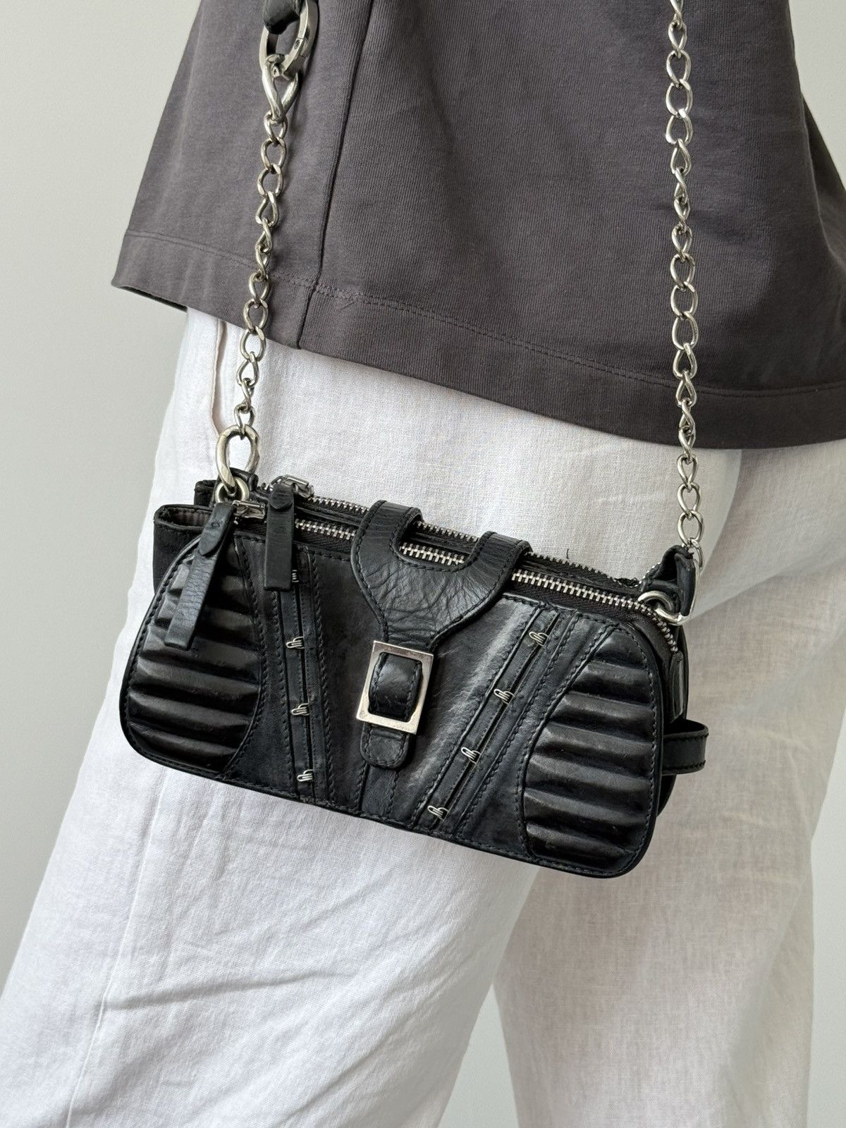 Dolce & Gabbana Dolce & Gabbana Y2K Leather Mini Shoulder Bag 