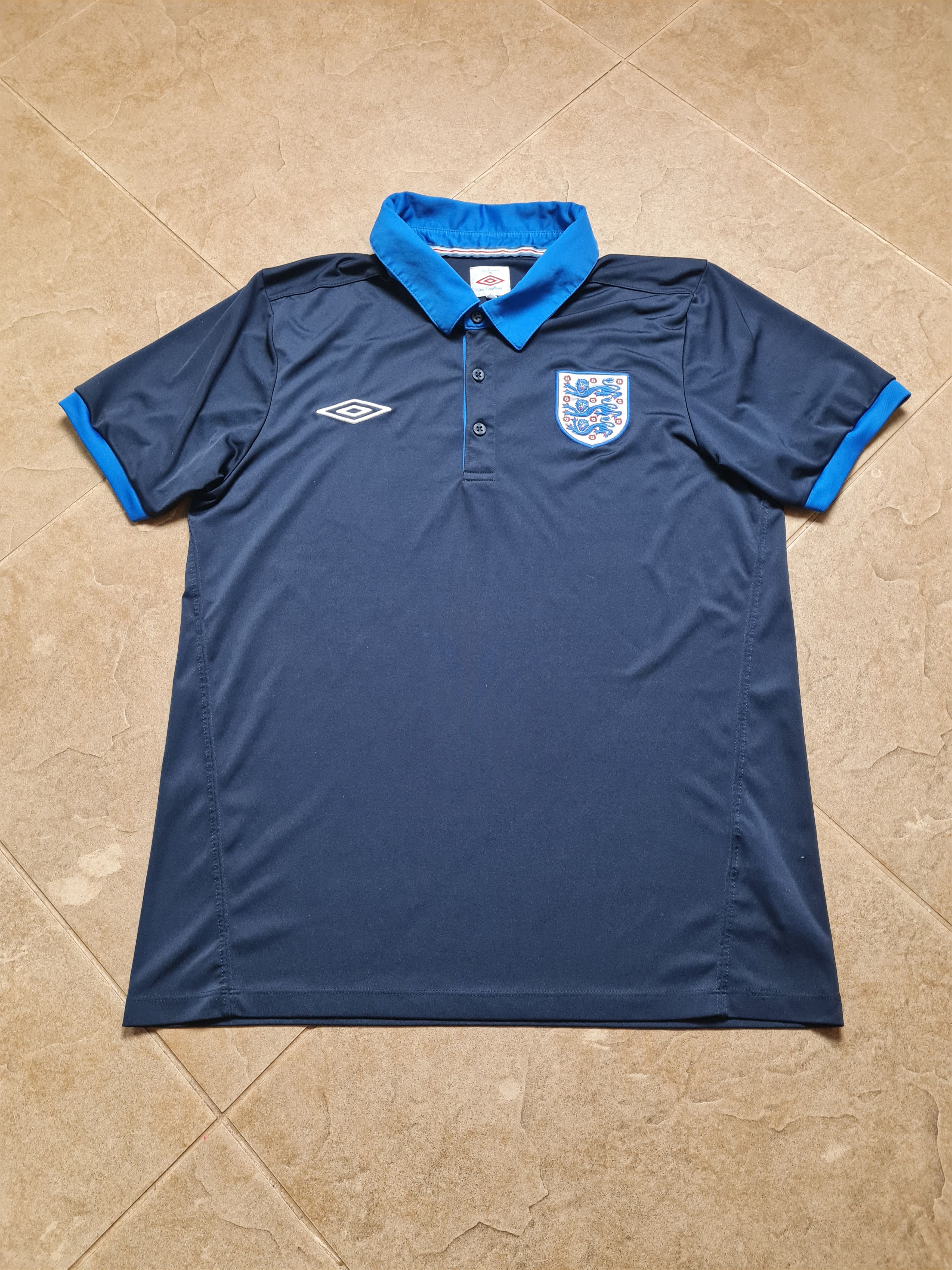 Umbro England Umbro Away Shirt 2012 Polo Soccer Jersey Three Lions Size US M / EU 48-50 / 2 - 6 Thumbnail