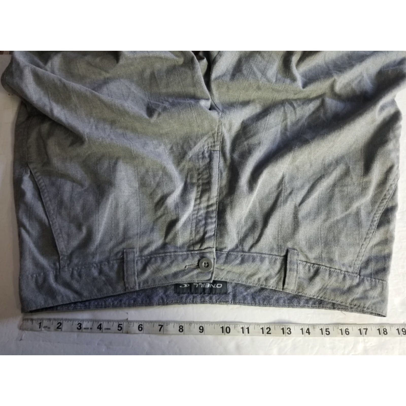 O'Neill O'Neill Shorts Mens 36 Gray Casual Solid Pocket Chino Stretch Regular Beach Modern Look Size US 36 / EU 52 - 3 Thumbnail