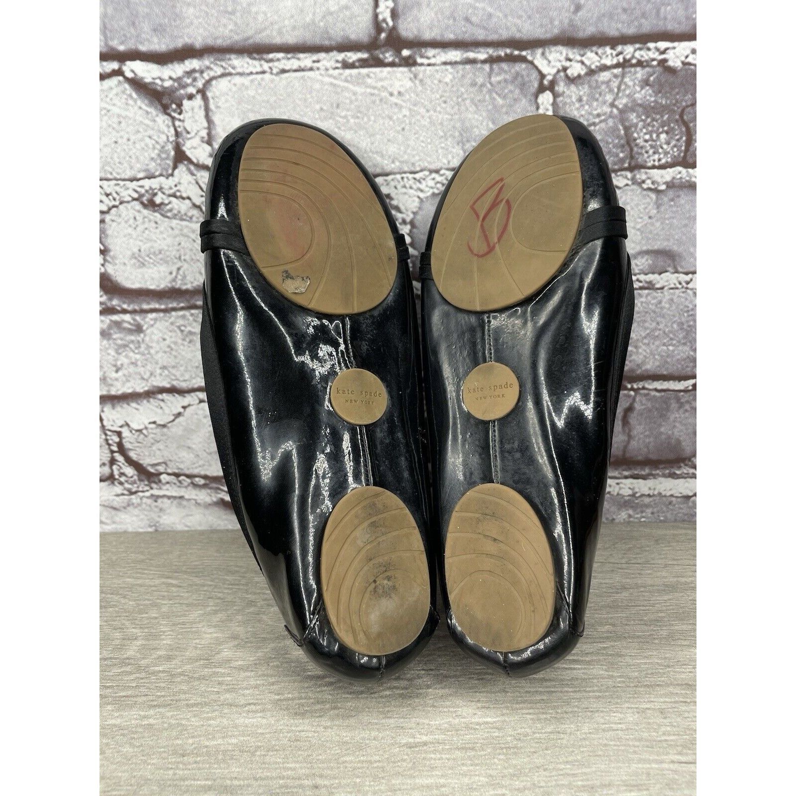 Kate Spade Kate Spade Black Patent Leather Slip On Bow Ballet Flats Sho Size US 6 / IT 36 - 20 Thumbnail