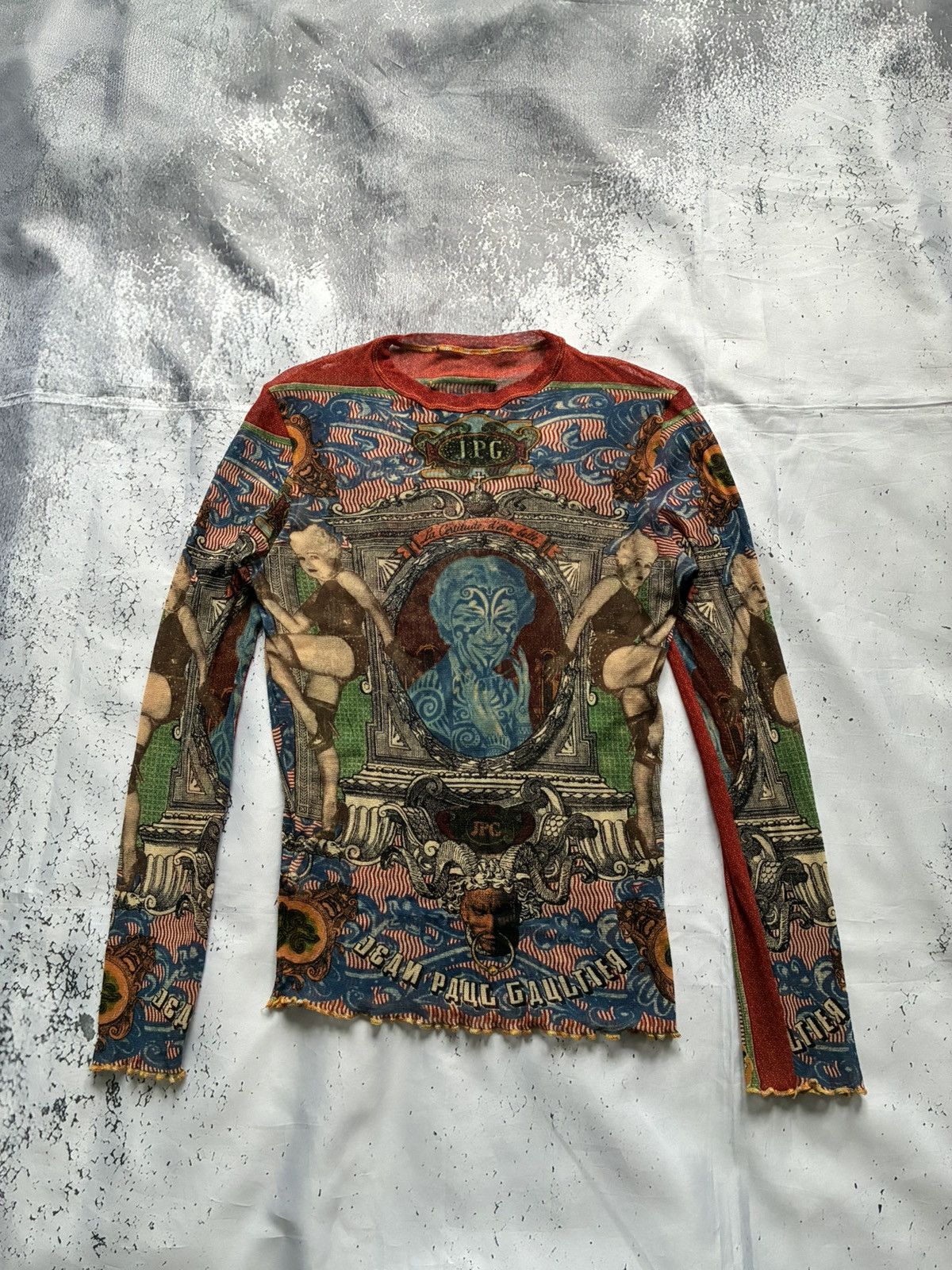 Jean Paul Gaultier SS1994 Cabaret Tattoo Top Size S / US 4 / IT 40 - 1 Thumbnail