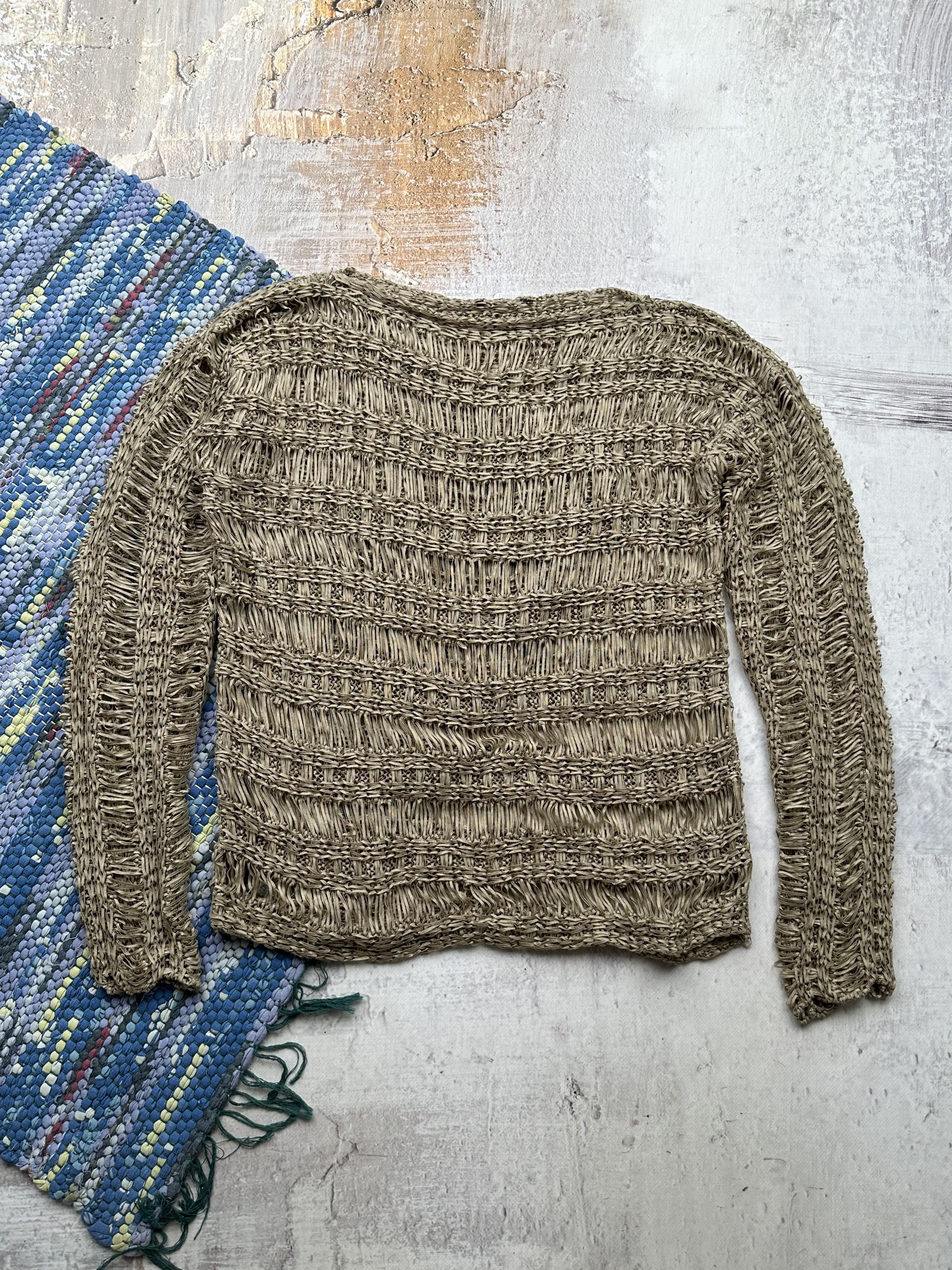 Japanese Brand Vintage Mesh Sweater A253(303) Size US S / EU 44-46 / 1 - 1 Thumbnail