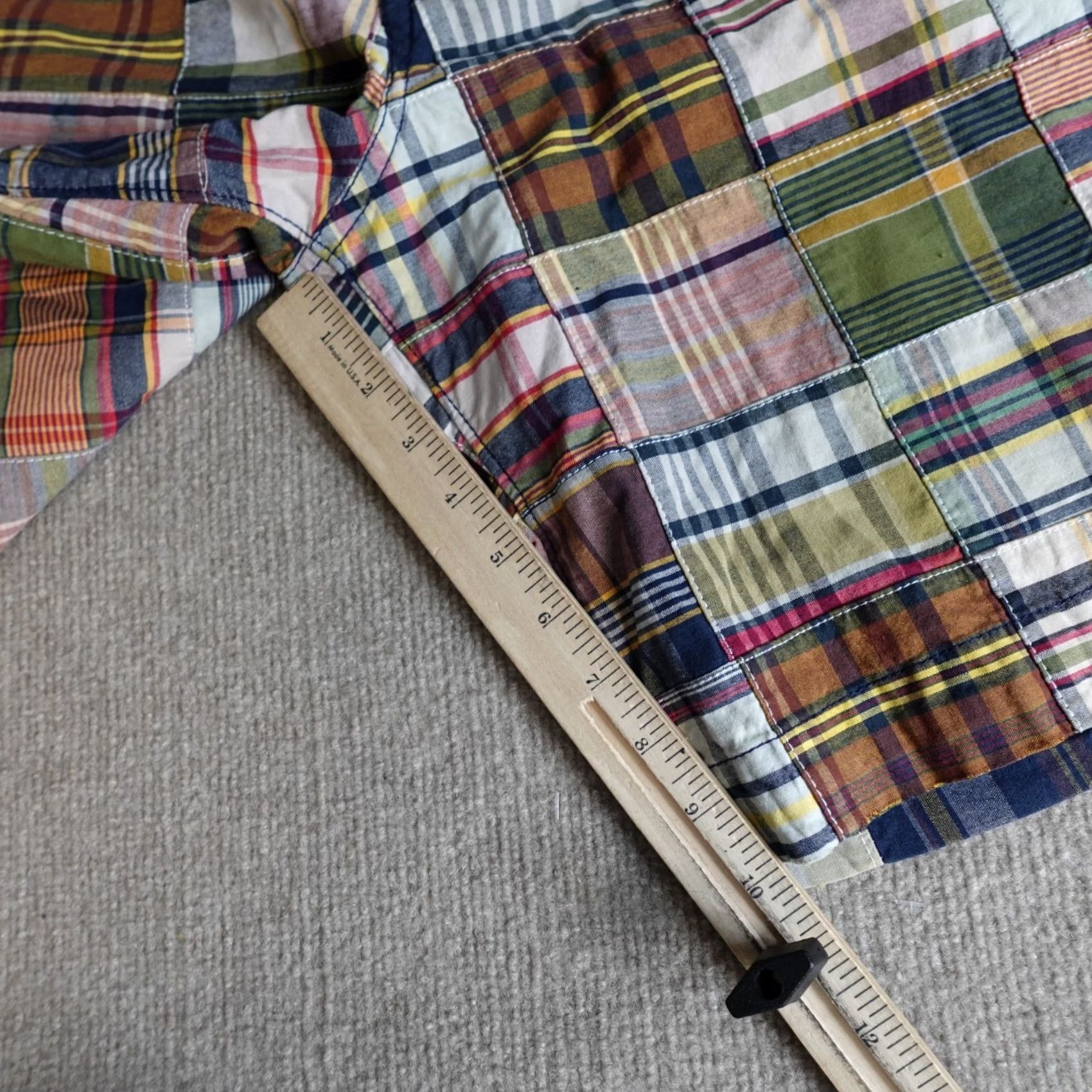 American Eagle Outfitters American Eagle Outfitters Shorts 34 Beige Plaid 100% Cotton 10" in Patchwork Y2K Size US 34 / EU 50 - 7 Thumbnail