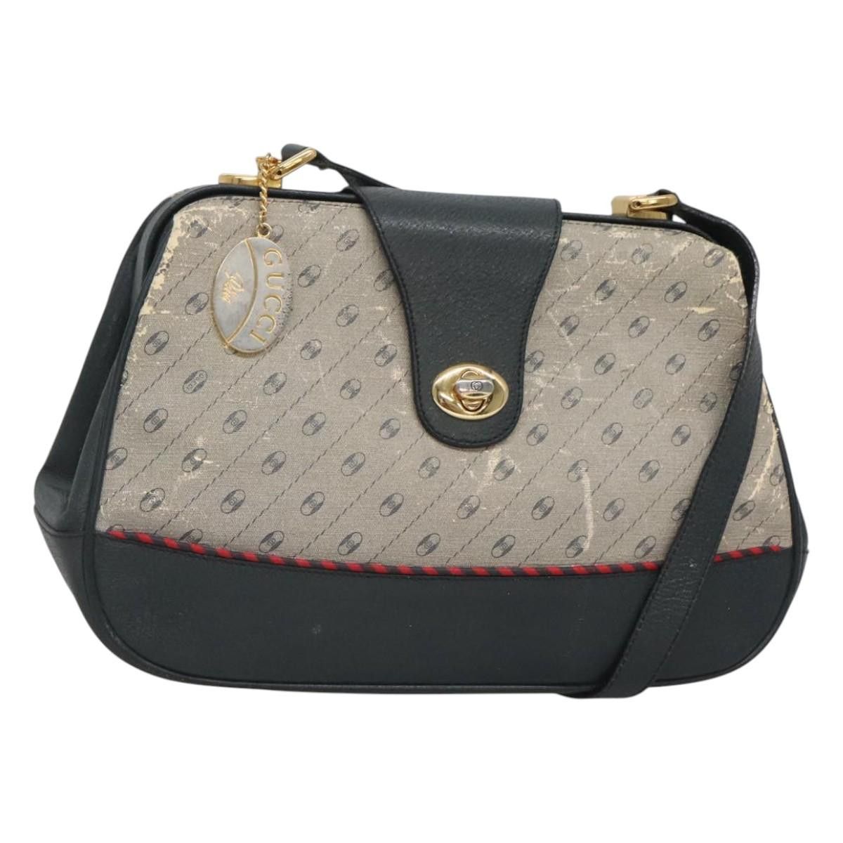 Gucci GUCCI Shoulder Bag Pvc Leather Navy Gold 116 02 107 Size ONE SIZE - 1 Thumbnail