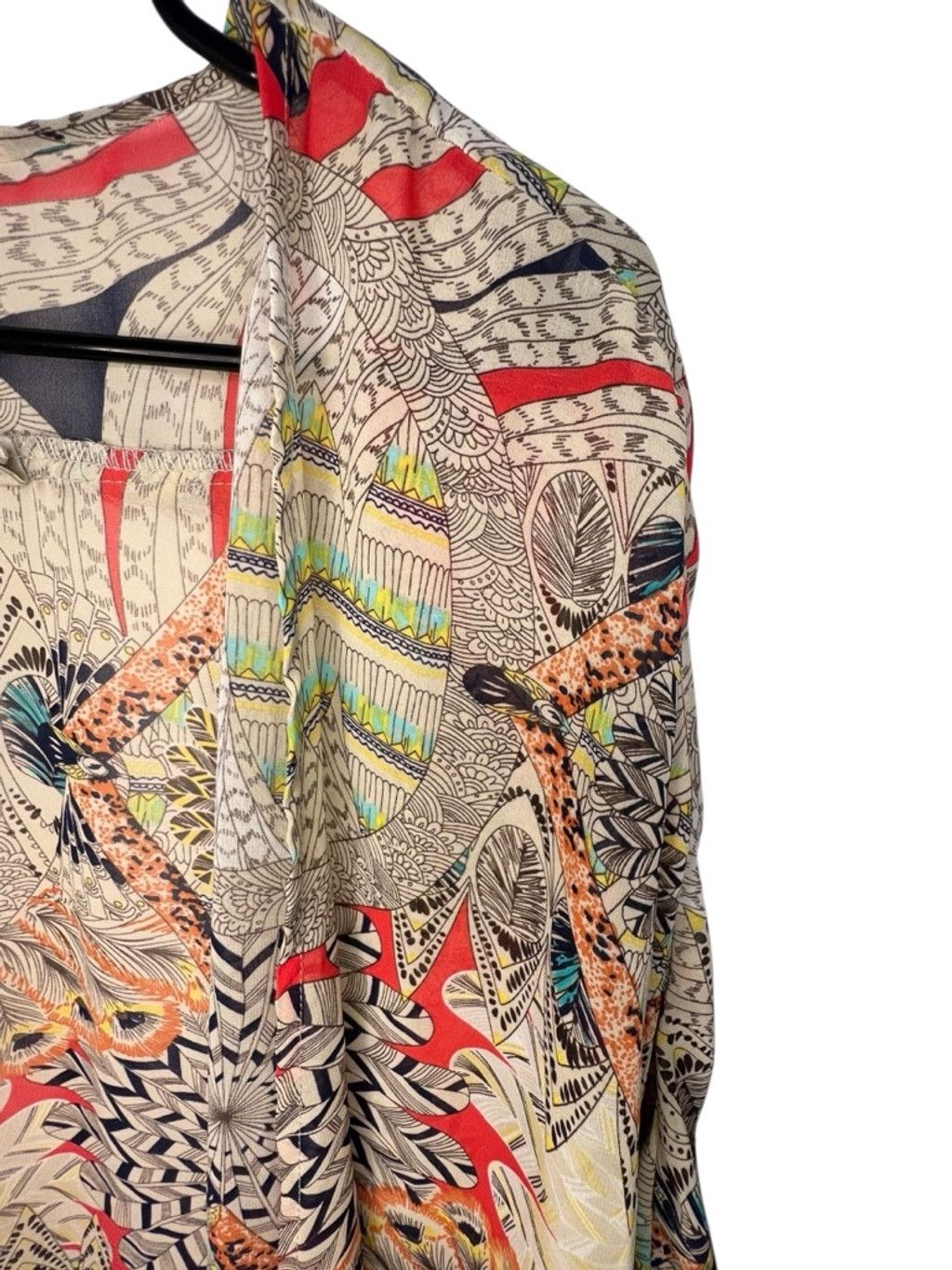 BKE Gimmicks By BKE Boho Tribal Print Sheer Layering Kimono Size M / US 6-8 / IT 42-44 - 2 Thumbnail