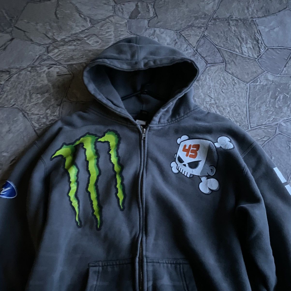 DC 2000s Y2K DC Shoes Monster Energy Racing Zip Hoodie Size US M / EU 48-50 / 2 - 4 Thumbnail