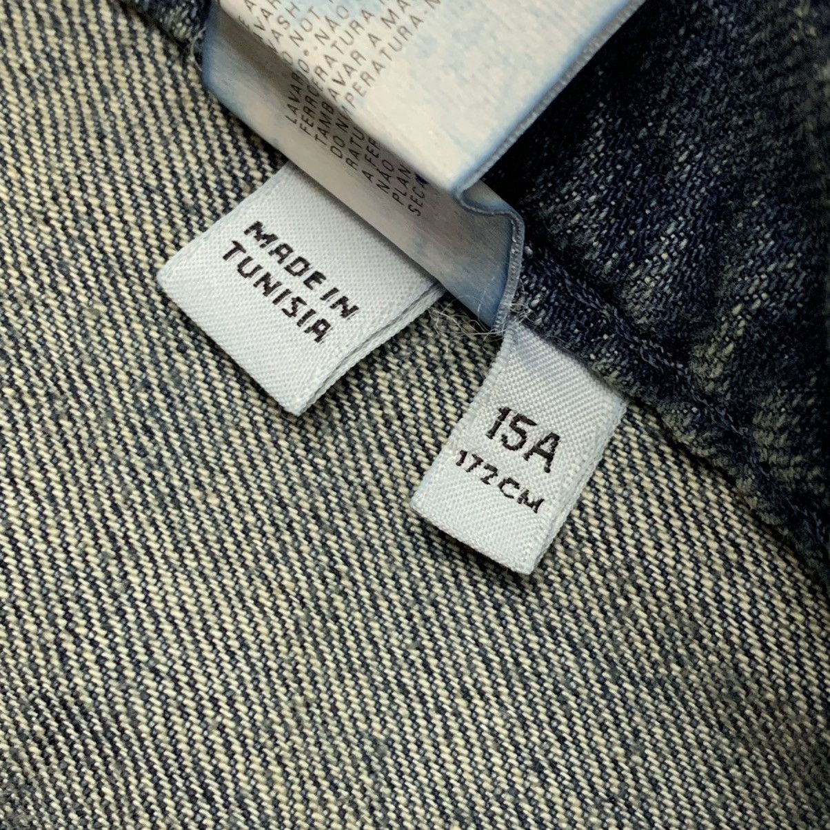 Giorgio Armani VERY RARE Y2K VINTAGE ARMANI BIG LOGO FADED DENIM JEANS 00s Size US 30 / EU 46 - 20 Thumbnail
