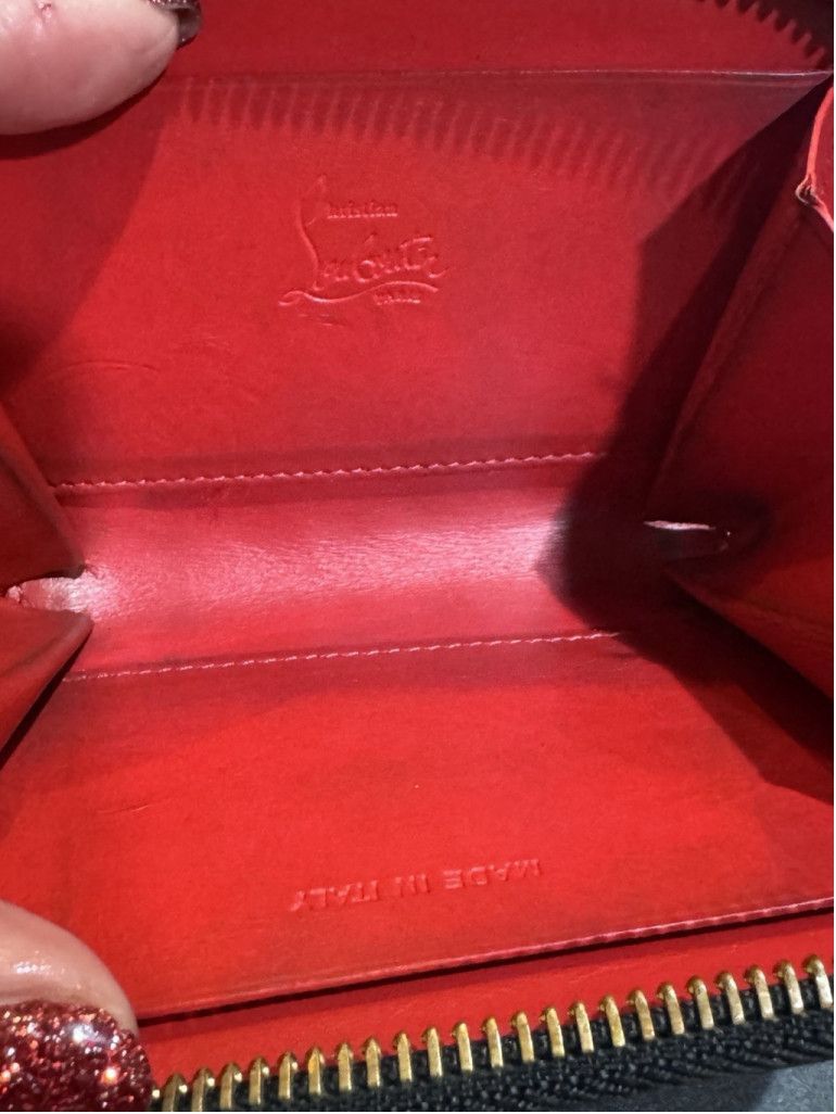 Christian Louboutin Christian Louboutin Panettone Studded Leather Coin Purse Size ONE SIZE - 9 Thumbnail