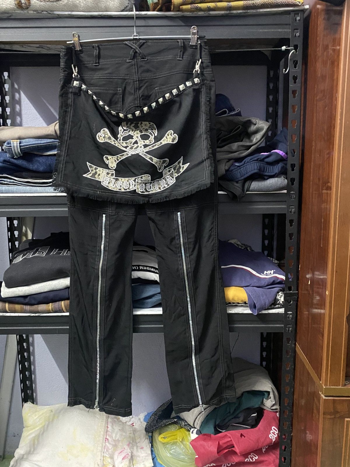 Japanese Brand Algonquins Punks Bondage Pants Size US 32 / EU 48 - 6 Thumbnail
