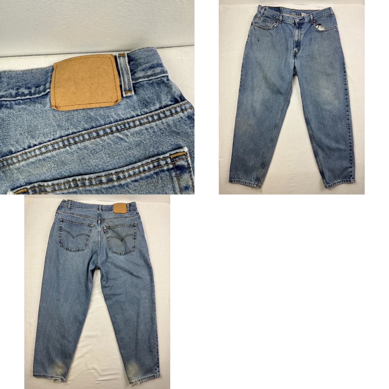 Levi's Vintage Levi'S 560 Jeans Adult Men Blue 38x30 Fit Relaxed Tapered Worn Stains 90s Y2K Size US 38 / EU 54 - 10 Thumbnail