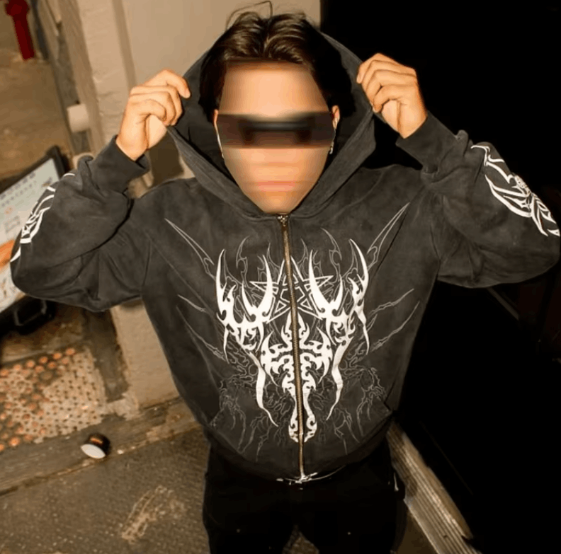 Japanese Brand zipper oversized hoodies Size US L / EU 52-54 / 3 - 7 Thumbnail