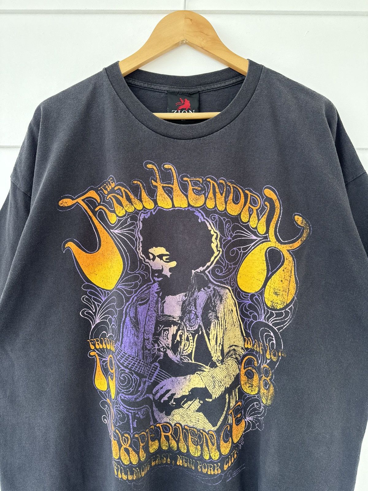 Band Tees VINTAGE JIMMY HENDRIX EXPERIENCE NY CITY Size US XXL / EU 58 / 5 - 2 Thumbnail