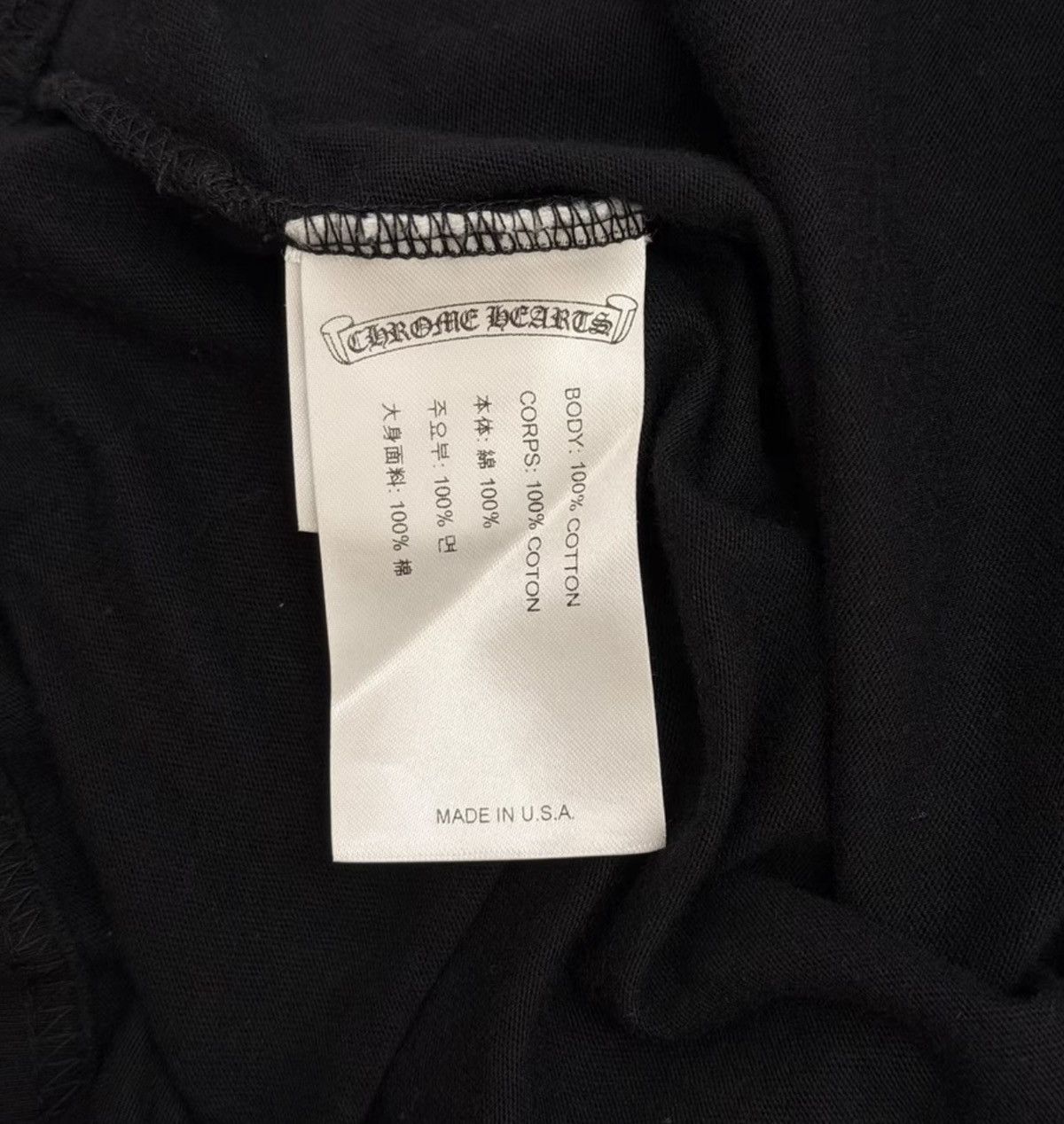 Chrome Hearts Chrome Hearts Black Long Sleeve top Size US XL / EU 56 / 4 - 8 Thumbnail
