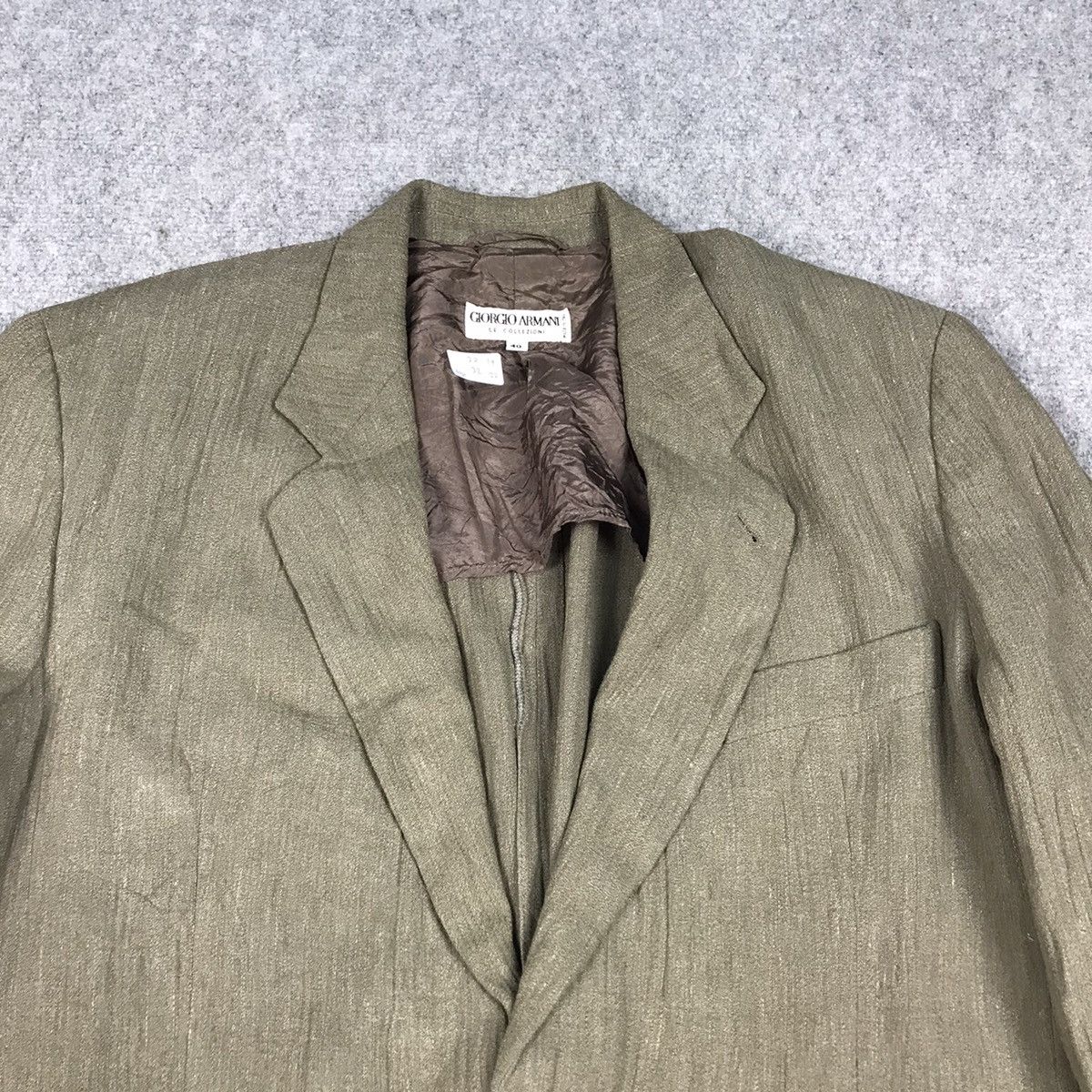 Giorgio Armani × Vintage GIORGIO ARMANI MADE IN ITALY BLAZER CLASSES Size US M / EU 48-50 / 2 - 2 Thumbnail