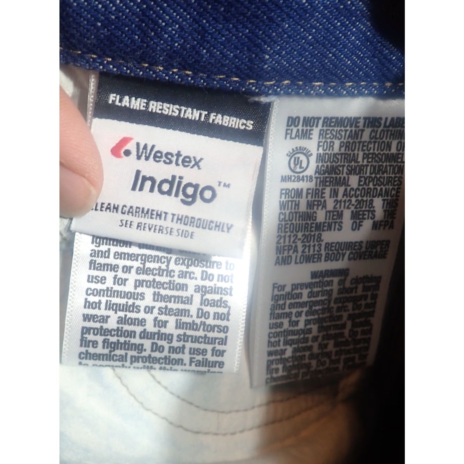 Vintage VINTAGE Workrite Flame Resistant Jeans Men 30x29 ATPV 22.0 CAT2 Denim Indigo 90s Workwear Mens Size US 38 / EU 54 - 4 Thumbnail