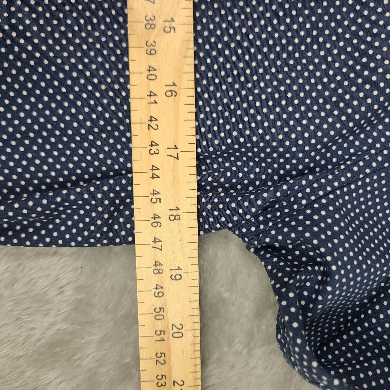 Other Nick Graham Modern Stretch Navy Polka Dot Cotton Dress Shir Size US M / EU 48-50 / 2 - 4 Thumbnail