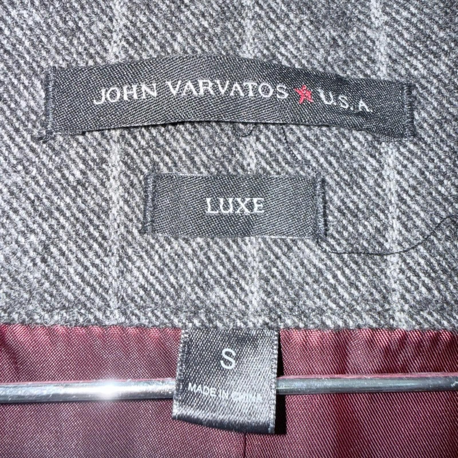 John Varvatos John Varvatos Star Luxe Pinstripe Wool Jacket Gray Small men Size US S / EU 44-46 / 1 - 3 Thumbnail