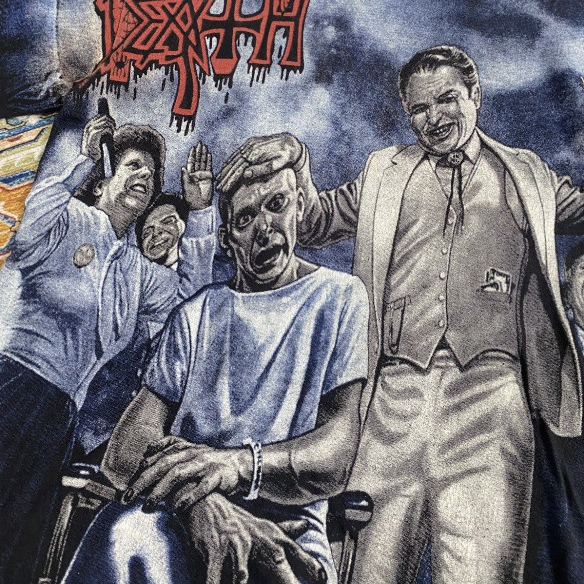 4GSELLER Vintage death " spiritual healing " band tee Size US M / EU 48-50 / 2 - 2 Thumbnail