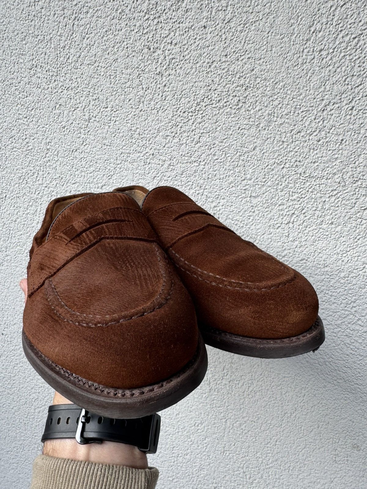 Berwick 1707 Berwick Suede brown Loafers UK6 Made in Spain Size US 7 / EU 40 - 9 Thumbnail