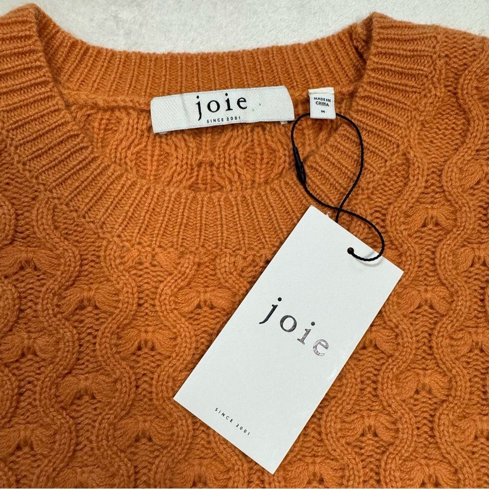 Joie NWT New $298 Joie Roland Crew Neck Orange Wool Cashmere Swe Size M / US 6-8 / IT 42-44 - 8 Thumbnail